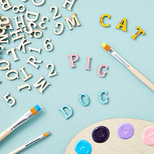 Juvale 1-Inch Wooden Alphabet Letters and Numbers Set
