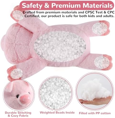 Meowtastic Weighted Plush Pig