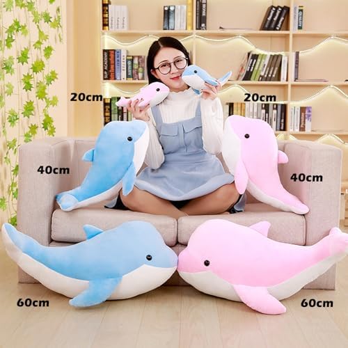 Dolphin Plush Pillow for Kids and Adults