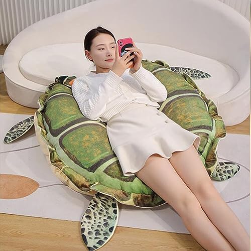 Wearable Turtle Shell Plush Pillow for Kids and Adults