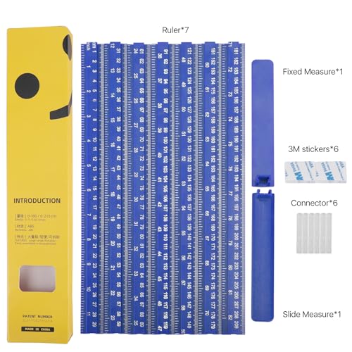 Portable 3D Wall Height Measurement Ruler for Kids