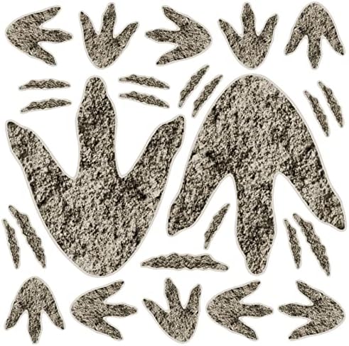 90 Pcs Dinosaur Footprints Wall Decals