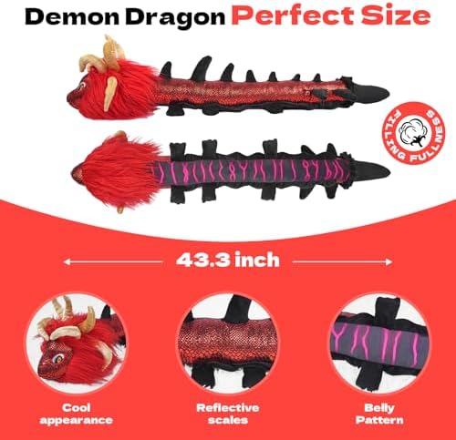 Nadou Demon Dragon Plush Pillow 43 Inches