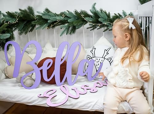Woodland Wooden Name Sign for Nursery Wall Decor