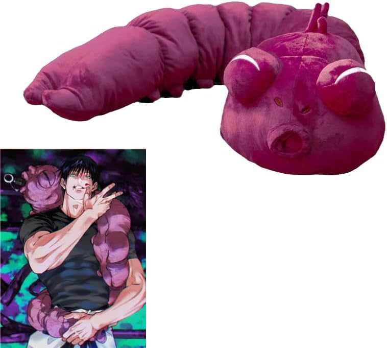 YLEAFUN Fushiguro Toji Plush Pillow Red