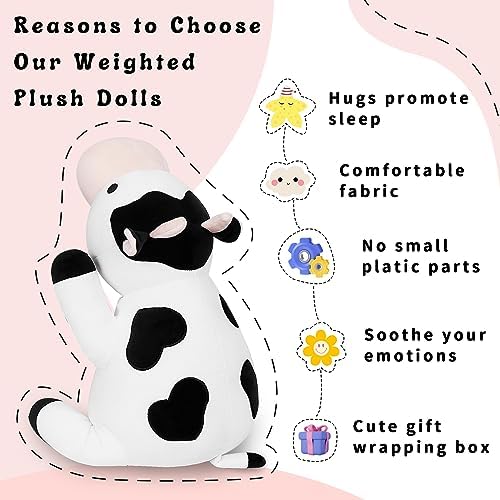 IdeaMeme Milk Cow Weighted Plush