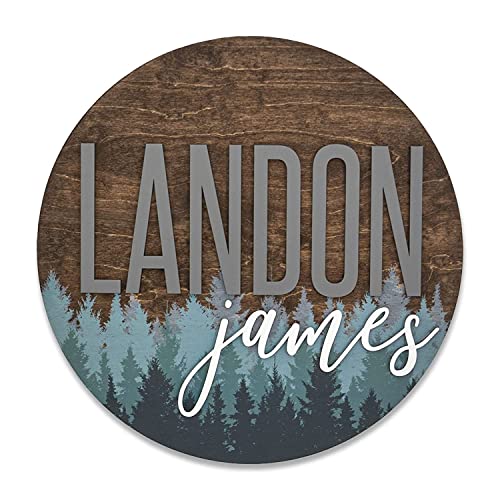 Pine Tree Nursery Name Sign 18 24