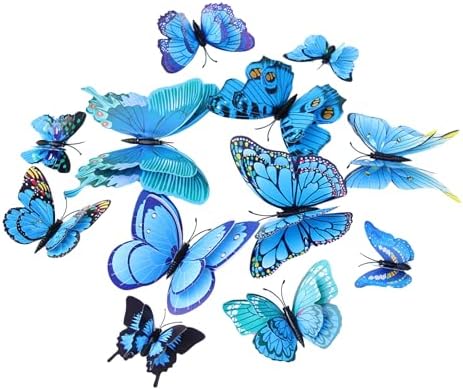 Somotersea 24Pcs 3D Butterfly Wall Decor