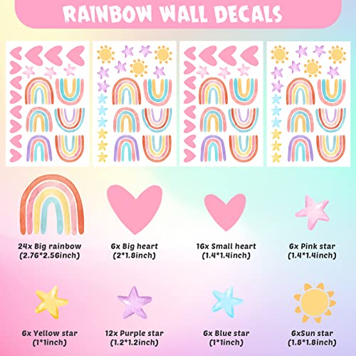 Epakh Rainbow Wall Stickers for Kids Room