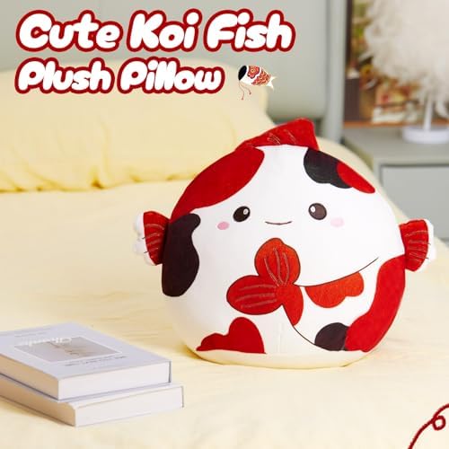Glow Guards 12 Inch Koi Fish Plush Pillow