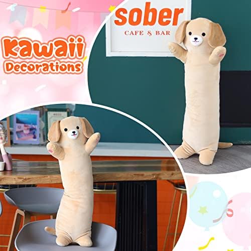 Long Labrador Plush Body Pillow for Kids