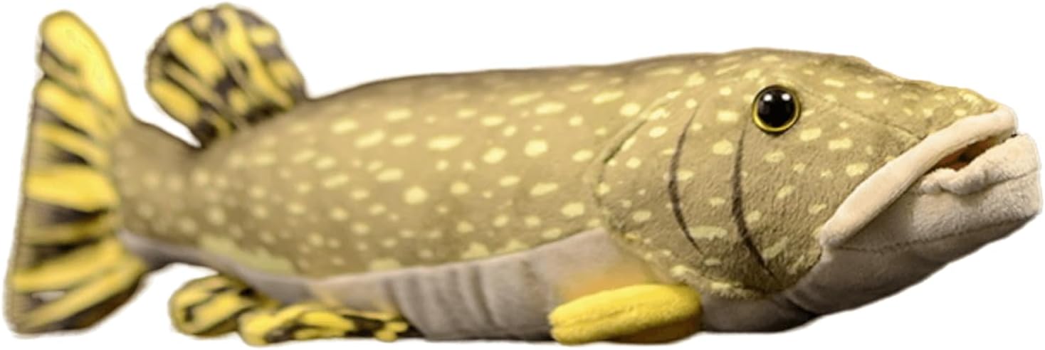 Lifelike Northern Pike Fish Plush Toy