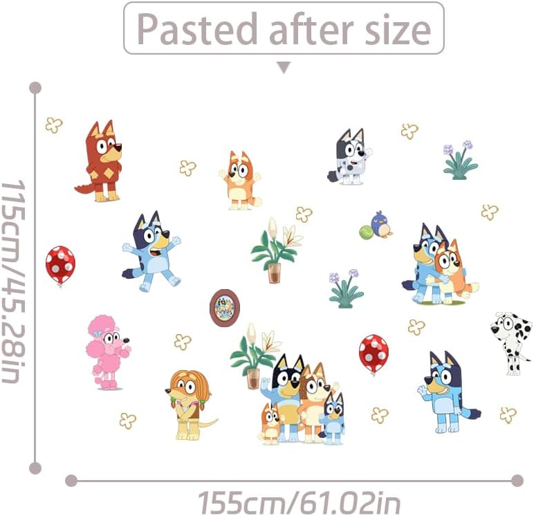 DERUN Trading Wall Decals Cute Poodle Stickers