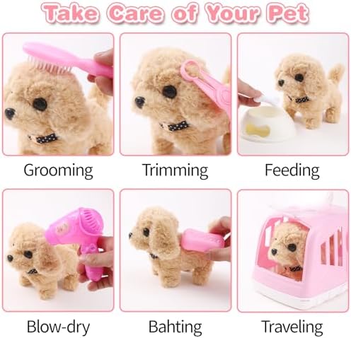 Volmop 14PCS Interactive Plush Dog Toy Set