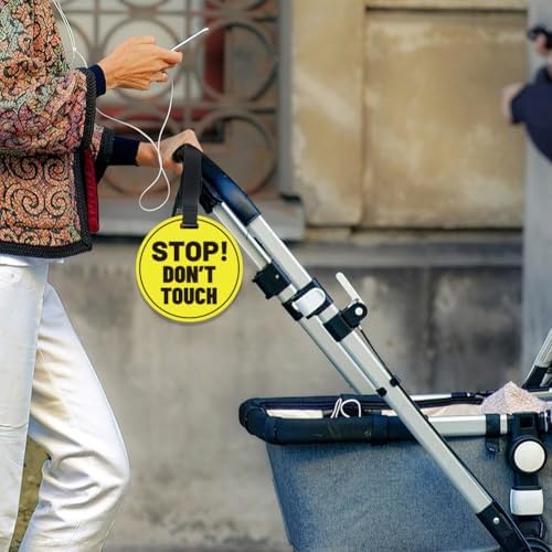 PLIGREAT 2 Pack Yellow Stop Touch Baby Sign
