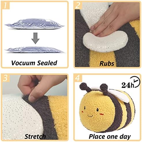 ARELUX 14in Plush Bumblebee Pillow Toy