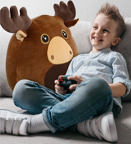 DolliBu Snug Mooshies Moose Plush Toy 17 inches