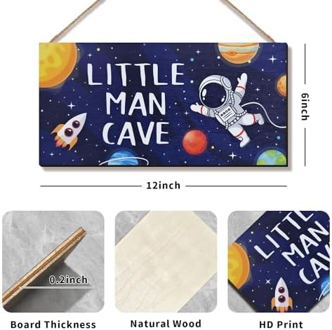 ZIEYOMI Little Man Cave Space Sign