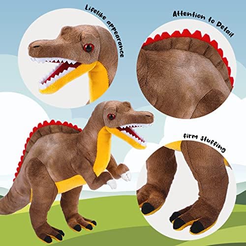 Spinosaurus Plush Pillow Toy - 18 Inch Huggable Dino Friend