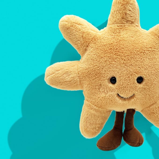 Plush Sun Throw Pillow - 14 Inch Cuddleable Stuffed Animal