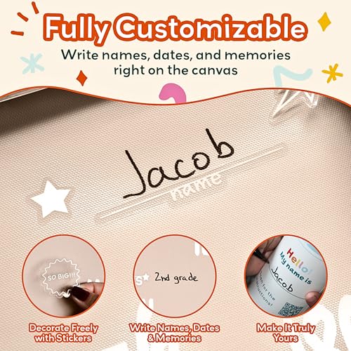 Tiny Whisper Kids Height Wall Chart