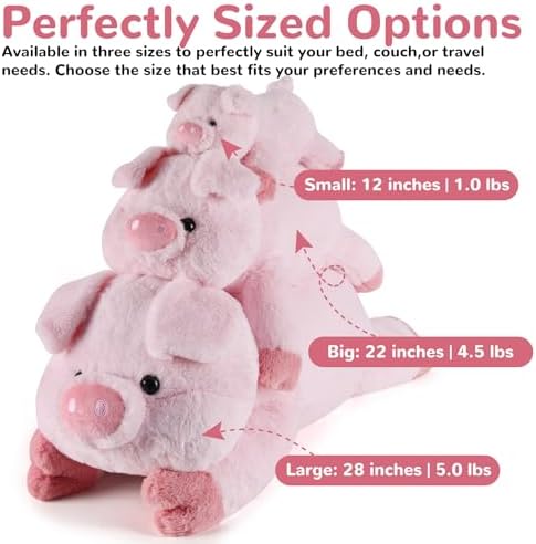 Meowtastic Weighted Plush Pig