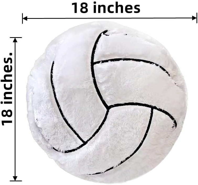 Volleyball Plush Pillow Toy for Kids Room Decoration