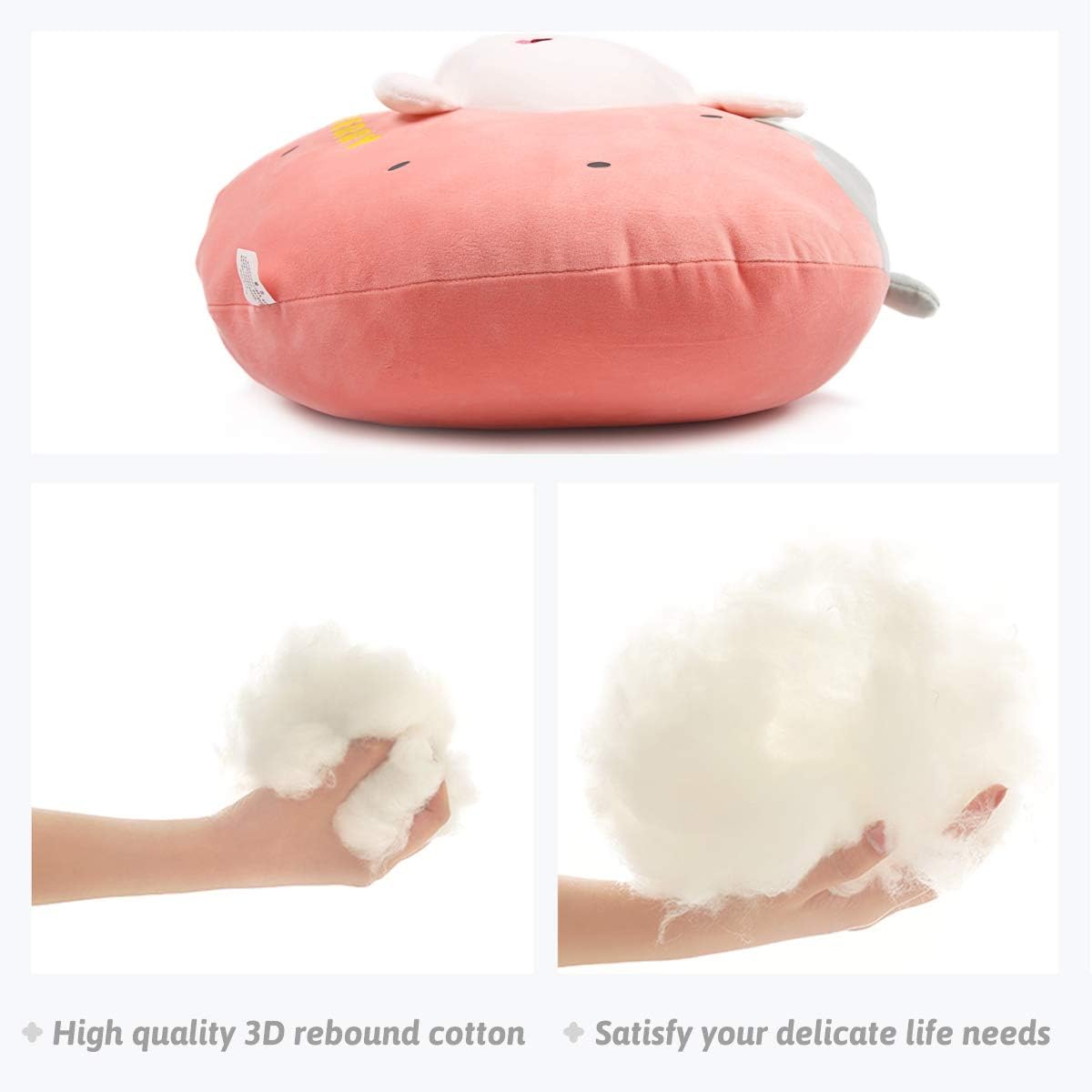 ARELUX 18in Bunny Plush Pillow Toy