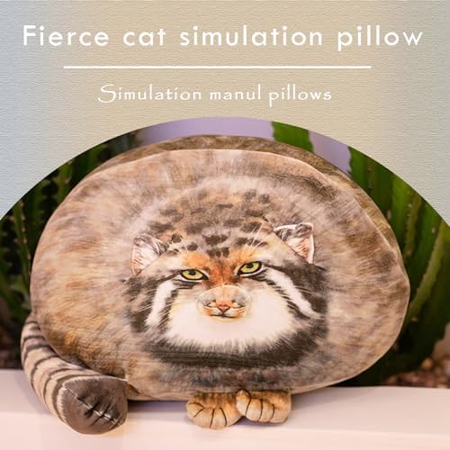 Pallas Cat Plush Body Pillow for Kids