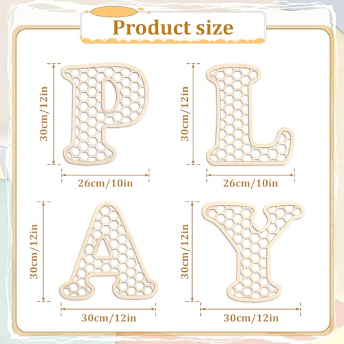 Giantree Rattan Letters Wall Decor Set