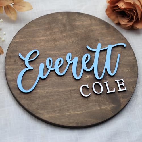 Custom Round Nursery Name Sign