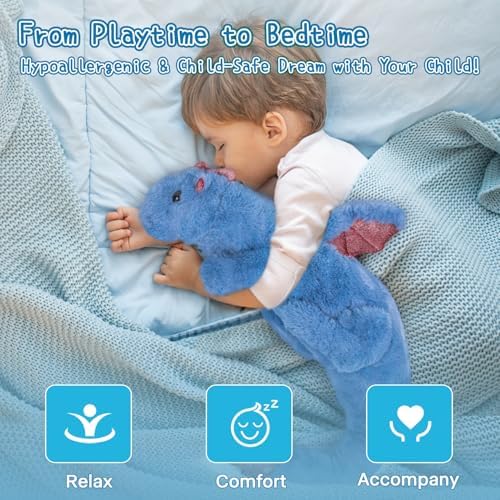 Blue Soft Dragon Plush Toy 2Lbs 275