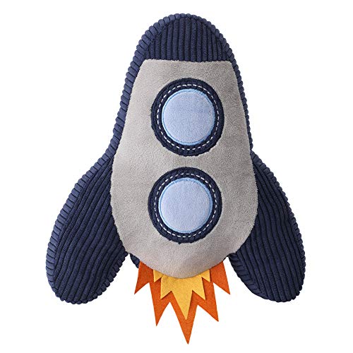 Lambs Ivy Milky Way Rocket Ship Pillow