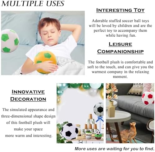 Plush Soccer Ball Stuffed Toy for Kids