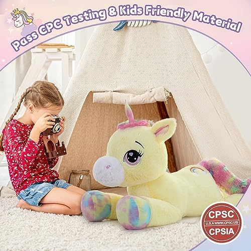 MaoGoLan 43 Inch Giant Unicorn Plush Pillow 1
