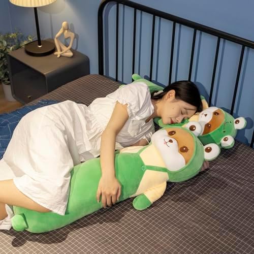 Cute Frog Plush Pillow 248 Hugging Toy for Anxiety and Sleep