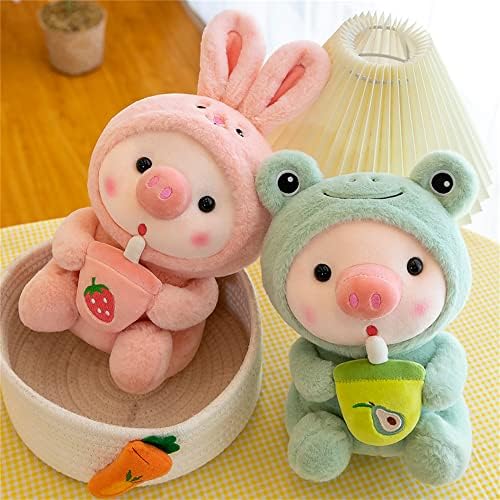 LANFIRE Pig Plush Pillow Dressed as Frogs Tigers Rabbits Unicorn