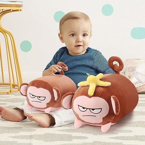 Achwishap Monkey Plush Throw Pillow