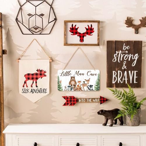 Uflashmi Little Man Cave Wall Sign