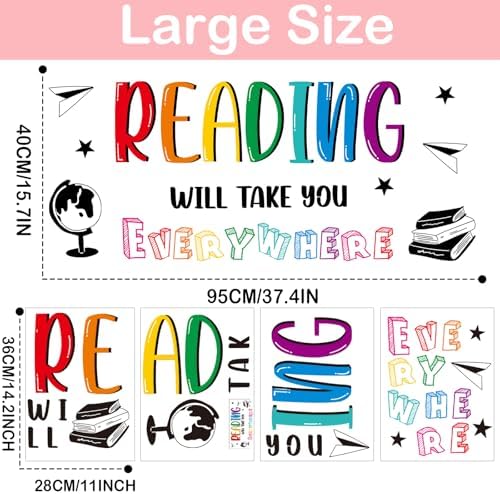 Reading Wall Stickers Classroom Decor