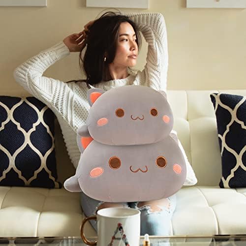 FUYU Kawaii Cat Plush Pillow Toy