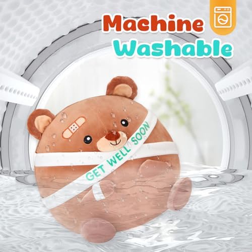 Get Well Soon Teddy Bear Plush Pillow