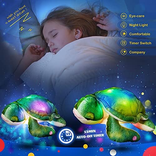 Glow Guards Musical Sea Turtle Plush Pillow