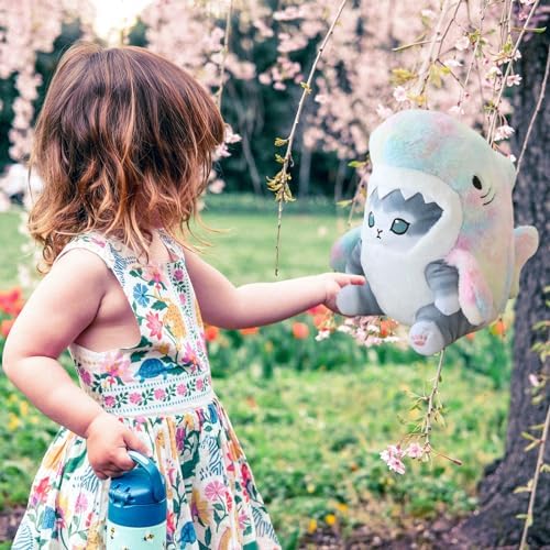 Kawaii Shark Cat Plush Pillow Toy 9 Inch 1