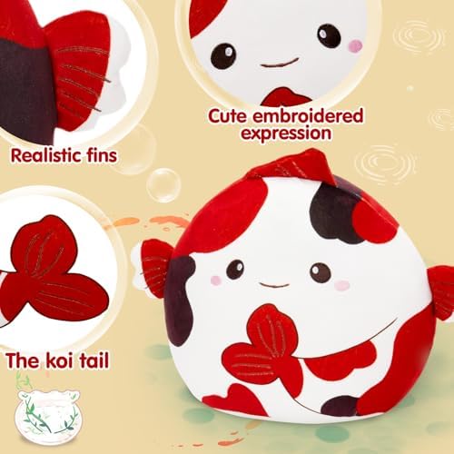 Glow Guards 12 Inch Koi Fish Plush Pillow