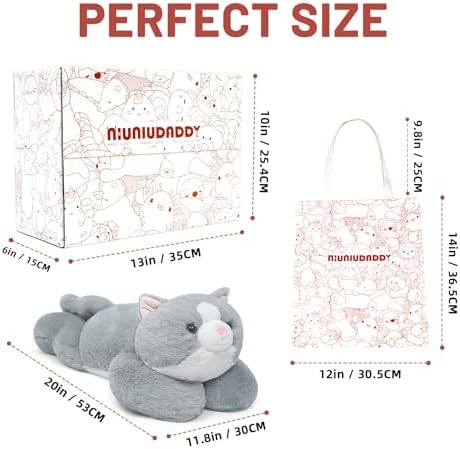 Niuniu Daddy Weighted Cat Plush Pillow