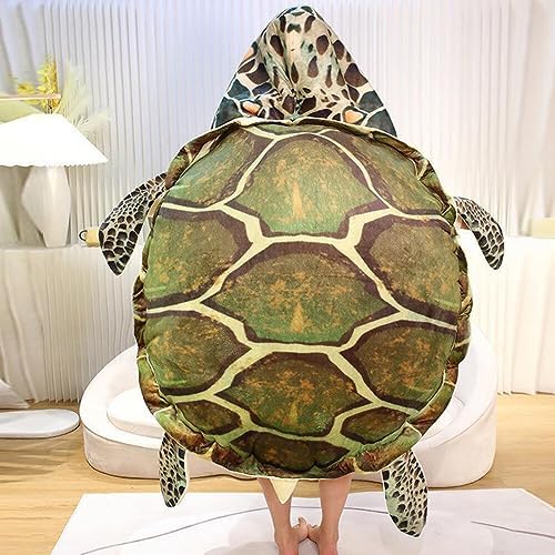 Wearable Turtle Shell Plush Pillow for Kids and Adults