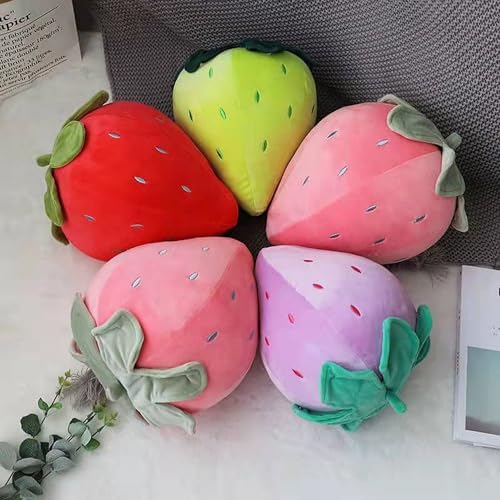 Cute Fruit Strawberry Plush Pillow for Kids