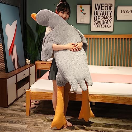 Grafingy Big Grey Swan Plush Pillow