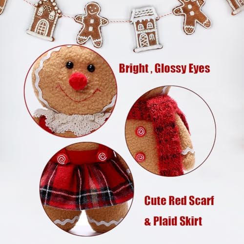 118 Inch Christmas Gingerbread Plush Figure